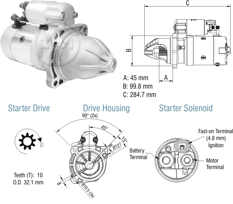 Motor De Partida Konigmann MP-35259870