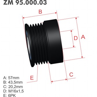 Polea Zm POL-9500003