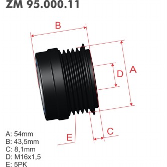 Polea Zm POL-9500011