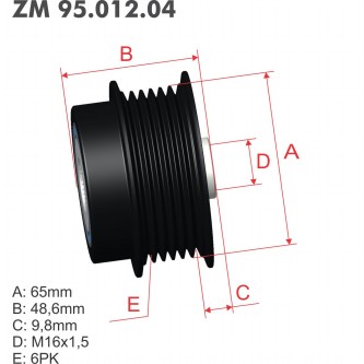 Polea Zm POL-9501204