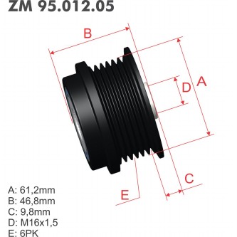 Polea Zm POL-9501205