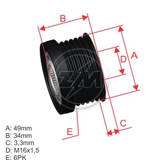 Polea Zm POL-9600002