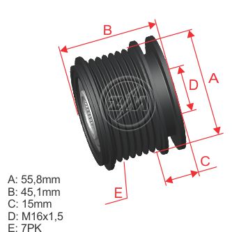 Polea Zm POL-9600005