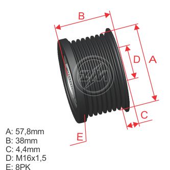 Polea Zm POL-9600009