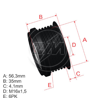 Polea Zm POL-9600033