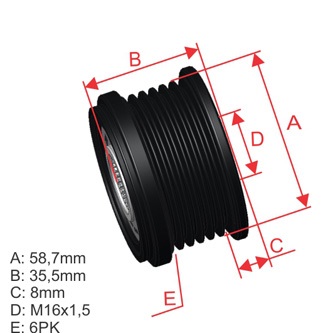 Polea Zm POL-9600073