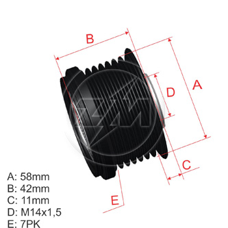 Polea Zm POL-9600508