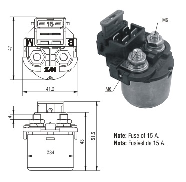 Solenoide Zm SOL-ZM101