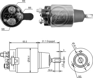 Solenoide Zm SOL-ZM1477