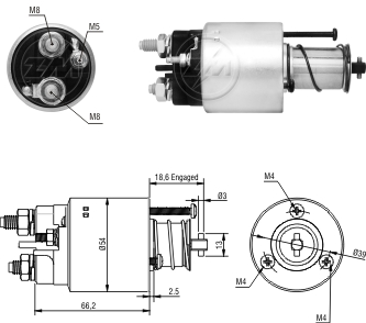 Solenoide Zm SOL-ZM1496