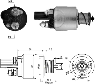 Solenoide Zm SOL-ZM1498