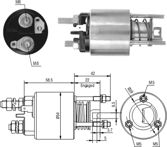 Solenoide Zm SOL-ZM1595