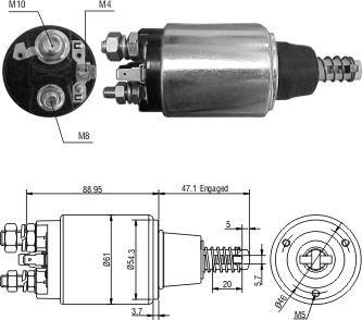 Solenoide Zm SOL-ZM1640