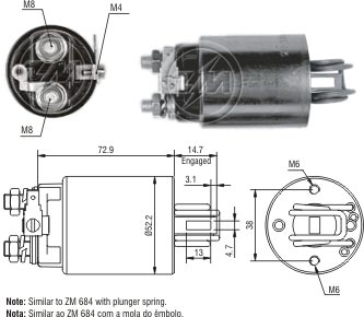 Solenoide Zm SOL-ZM1684