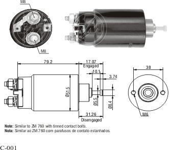 Solenoide Zm SOL-ZM1760