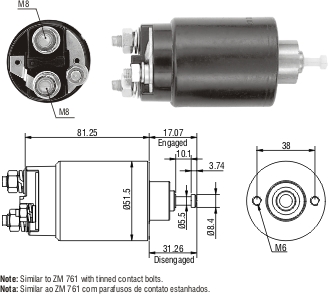 Solenoide Zm SOL-ZM1761