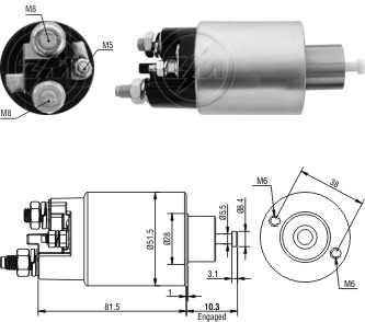 Solenoide Zm SOL-ZM1993