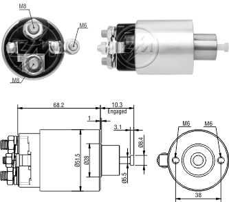 Solenoide Zm SOL-ZM1995