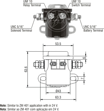 Solenoide Zm SOL-ZM2401