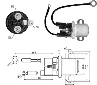 Solenoide Zm SOL-ZM2428