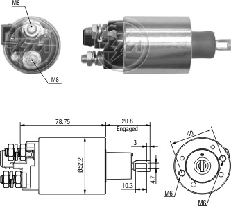 Solenoide Zm SOL-ZM2482