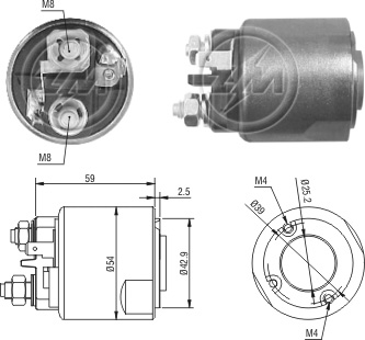 Solenoide Zm SOL-ZM2491