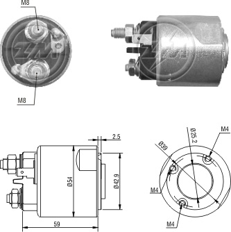 Solenoide Zm SOL-ZM2495