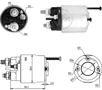 Solenoide Zm SOL-ZM2496