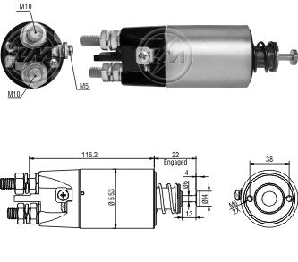 Solenoide Zm SOL-ZM2897