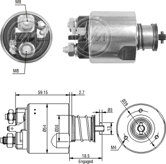 Solenoide Zm SOL-ZM3491