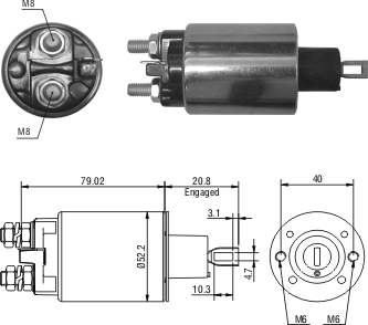 Solenoide Zm SOL-ZM480