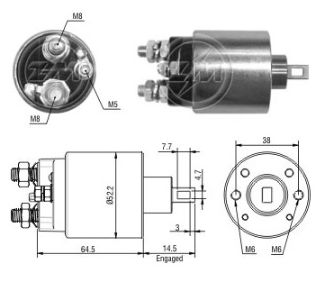 Solenoide Zm SOL-ZM485