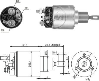 Solenoide Zm SOL-ZM4973