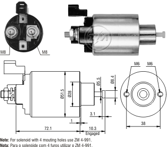 Solenoide Zm SOL-ZM4991