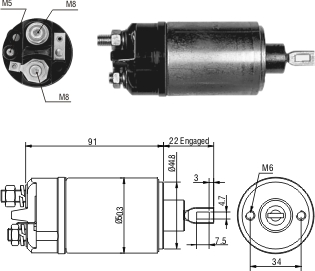 Solenoide Zm SOL-ZM624