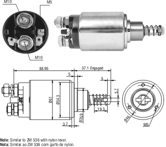 Solenoide Zm SOL-ZM636