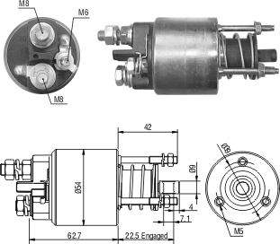 Solenoide Zm SOL-ZM6395