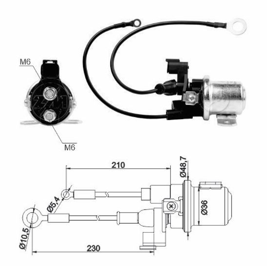 Solenoide Zm SOL-ZM6428