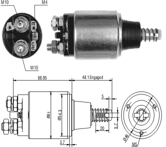 Solenoide Zm SOL-ZM648