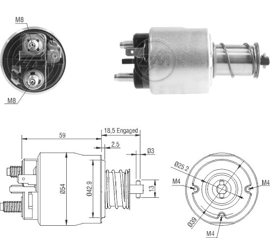 Solenoide Zm SOL-ZM6491