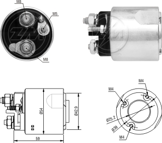 Solenoide Zm SOL-ZM6492