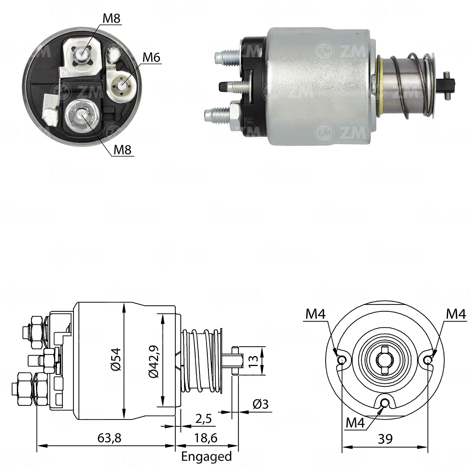 Solenoide Zm SOL-ZM6494