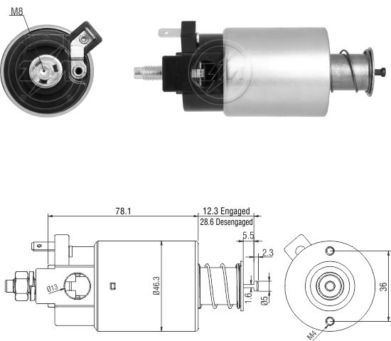 Solenoide Zm SOL-ZM665