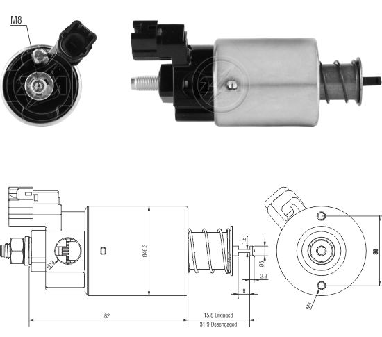 Solenoide Zm SOL-ZM6665
