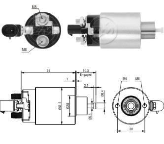 Solenoide Zm SOL-ZM6695