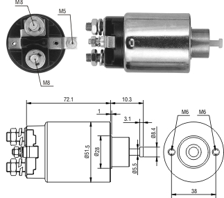 Solenoide Zm SOL-ZM695