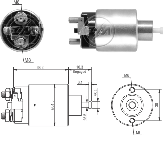 Solenoide Zm SOL-ZM6995