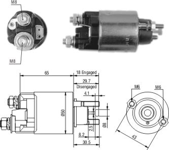 Solenoide Zm SOL-ZM708