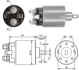 Solenoide Zm SOL-ZM710