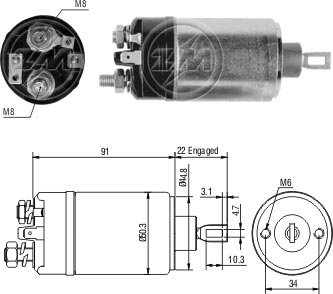 Solenoide Zm SOL-ZM726